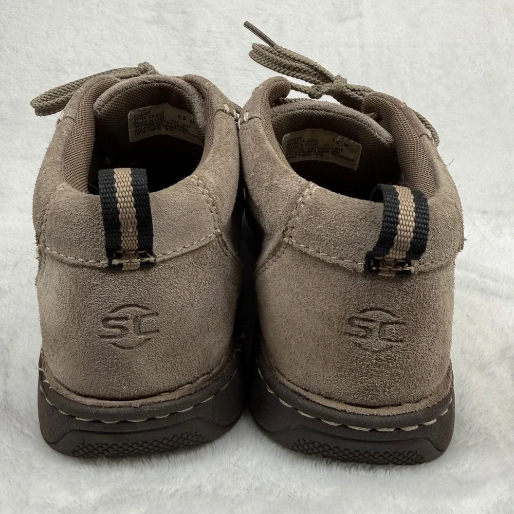 Streetcars Check 2515S Mens 8.5 M Taupe Brown Suede Leather Moc Toe Chukka Boots
